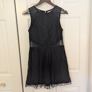 Tobi large black mesh dress